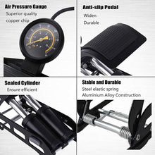 Load image into Gallery viewer, FabSports Double Cylinder Portable Floor Foot Pump | Air Tyre Inflator with 160 PSI Pressure Gauge for | Car Tyres |Bicycle Tyres | Bike Tyres | Motorcycle Tyres | Balls | Balloons

