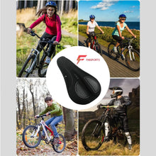 Load image into Gallery viewer, FabSports Bike/Bicycle Seat Cover with Thick soft Padded Gel &amp; Memory foam for extra Comfort for endurance and long rides for Cycling, Spinning Class, Exercise Bike etc

