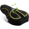 FabSports Bike/Bicycle Seat Cover with Thick soft Padded Gel & Memory foam for extra Comfort for endurance and long rides for Cycling, Spinning Class, Exercise Bike etc