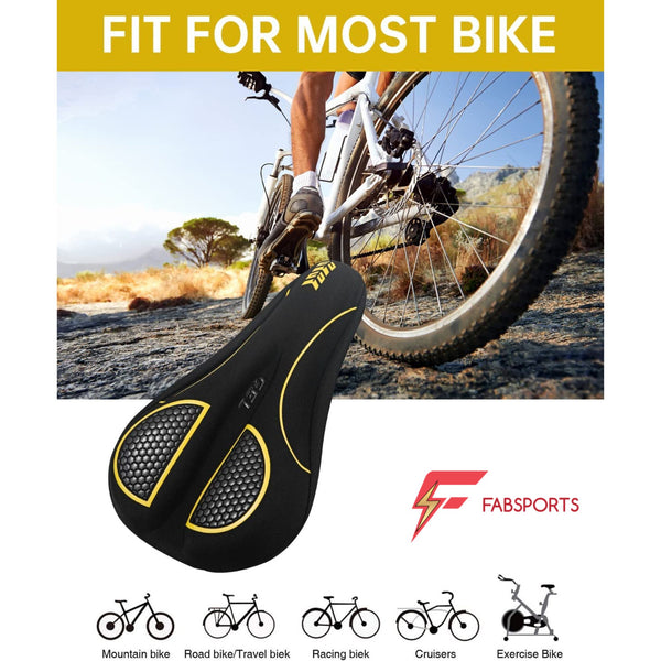 FabSports Bike/Bicycle Seat Cover with Thick soft Padded Gel