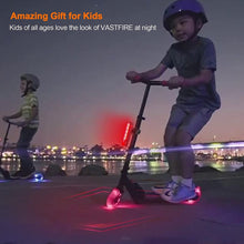 Load image into Gallery viewer, FabSports Fancy laser Spot+Tail Lights, USB Rechargeable, For Bicycles, Scooters, Skateboard LED Spot Light
