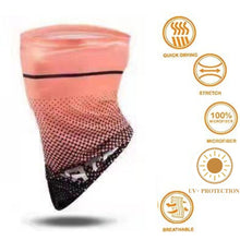 Load image into Gallery viewer, FabSports Cooling Arm Sleeves &amp; Bandana combo for Men &amp; Women with UV Protection, Quick Dry.

