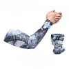 FabSports Cooling Tattoo Arm Sleeves & Bandana combo for Men & Women with UV Protection, Quick Dry
