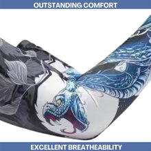 Load image into Gallery viewer, FabSports Cooling Tatoo Arm Sleeves &amp; Bandana combo for Men &amp; Women with UV Protection, Quick Dry
