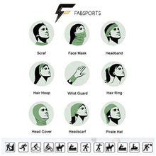 Load image into Gallery viewer, FabSports Cooling Tatoo Arm Sleeves &amp; Bandana combo for Men &amp; Women with UV Protection, Quick Dry

