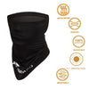 FabSports Solid Black Unisex Cooling Arm Sleeves & Bandana combo with UV Protection, Quick Dry