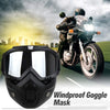 FabSports protective goggles with detachable mask, Anti UV, Windproof, soft foam padded for comfort.