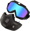 FabSports protective goggles with detachable mask, Anti UV, Windproof, soft foam padded for comfort