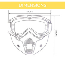 Load image into Gallery viewer, FabSports Yellow Black protective Anti UV  goggles mask
