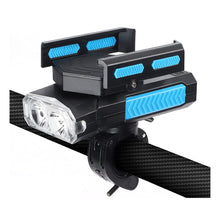 Load image into Gallery viewer, FabSports Red 4 in 1 Bicycle Front Light, Powerbank, Headlight, High-Decibel Horn
