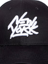 FabSports New York Black Cotton Baseball Cap