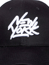 Load image into Gallery viewer, FabSports New York Black Cotton Baseball Cap
