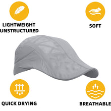 Load image into Gallery viewer, FabSports Unisex Quick Dry Caps / Hats for Men &amp; Women with UV protection, Adjustable size(56-59 cm)
