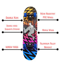 Load image into Gallery viewer, FabSports 31&quot; x 8&quot; inch Standard Skateboard  Double kick Concave skateboard for teens &amp; adults
