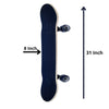 FabSports 31" x  8" inch Standard Skateboard Double kick Concave skateboard for teens & adults