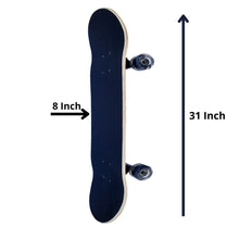 Load image into Gallery viewer, FabSports 31&quot; x  8&quot; inch Standard Skateboard Double kick Concave skateboard for teens &amp; adults
