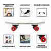 FabSports 17" x 5" Portable Mini Cruise Skateboard for kids