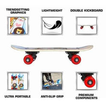 Load image into Gallery viewer, FabSports 17&quot; x 5&quot; Portable Mini Cruise Skateboard for kids
