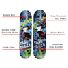 FabSports 17" x 5" Portable Mini Cruise Skateboard for Kids