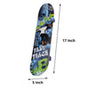 FabSports 17" x 5" Portable Mini Cruise Skateboard for Kids