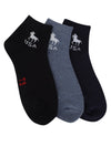 FabSports X -T9 USA Design Unisex Cotton Low Ankle Socks. Pack of 3 pairs