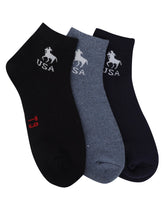 Load image into Gallery viewer, FabSports X -T9 USA Design Unisex Cotton Low Ankle Socks. Pack of 3 pairs
