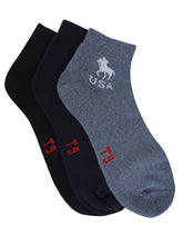 Load image into Gallery viewer, FabSports X -T9 USA Design Unisex Cotton Low Ankle Socks. Pack of 3 pairs
