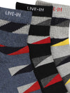FabSports  X-T9 Live IN Cotton Unisex Low Ankle Liner Printed Ankle Socks. Combo of 3 pairs