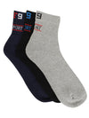 FabSports  X-T9 Spark Unisex Cotton Ankle Casual Sports Solid Socks. Pack of 3 pairs