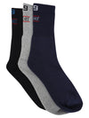 FabSports  X-T9 Sparker Unisex Cotton Crew Length Sports Solid Socks .Combo of 3 pairs